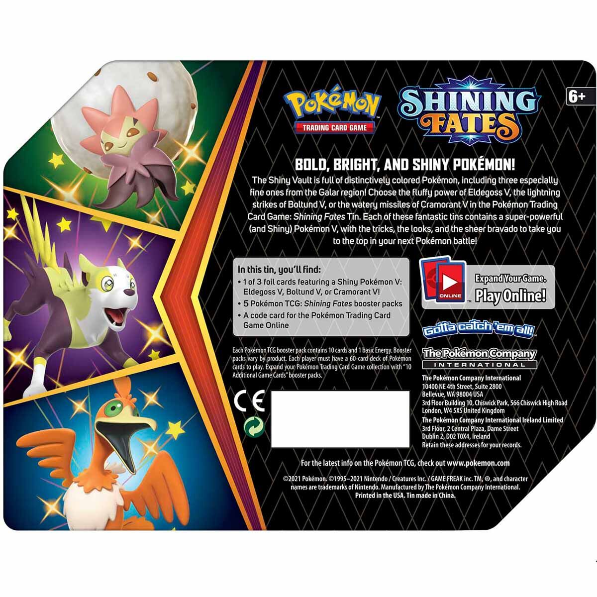 Pokémon Shining Fates Cramorant-V Tin Box - EN