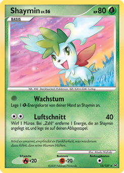 Shaymin - 15/127 - Pokemon TCG - Near Mint