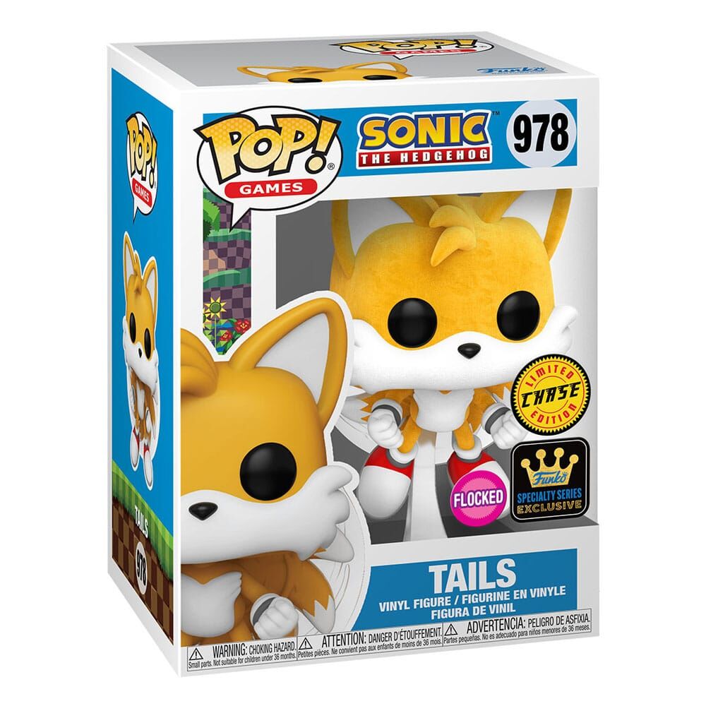 Funko Pop! Vinyl: Sonic the Hedgehog - Tails (Flocked) (Chase) #978 Funko Pop! Vinyl: Sonic the Hedgehog - Tails (Flocked) (Chase) #978