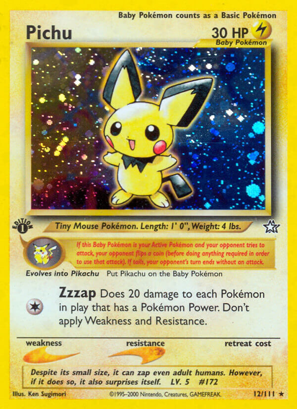 Pichu - 12/111 - 1st Edition - EN Pichu - 12/111 - 1st Edition - EN