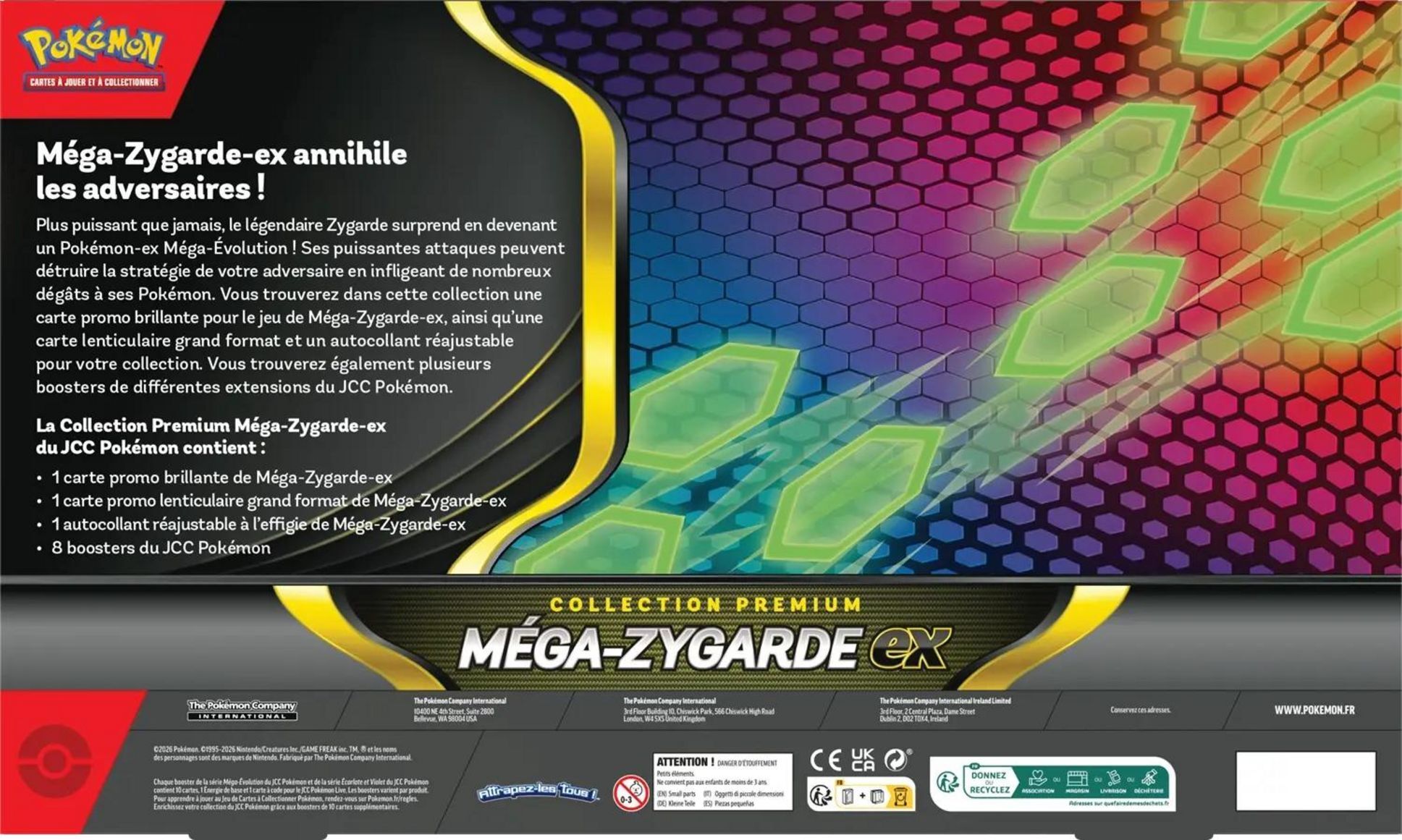 Pokémon JCC: Coffret Collection Premium - Méga-Zygarde ex - FR