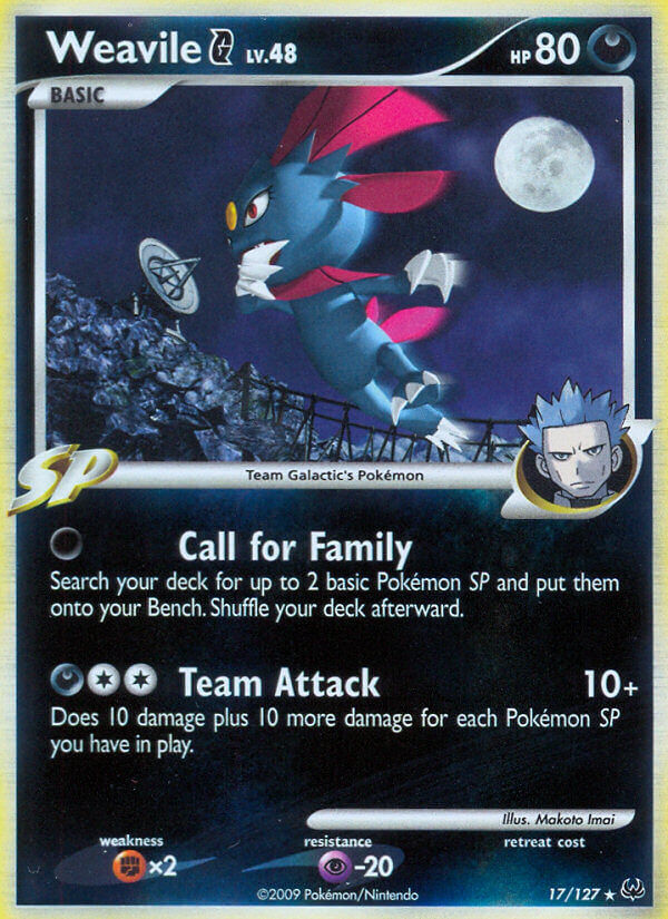 Weavile G - 17/127 - EN Weavile G - 17/127 - EN