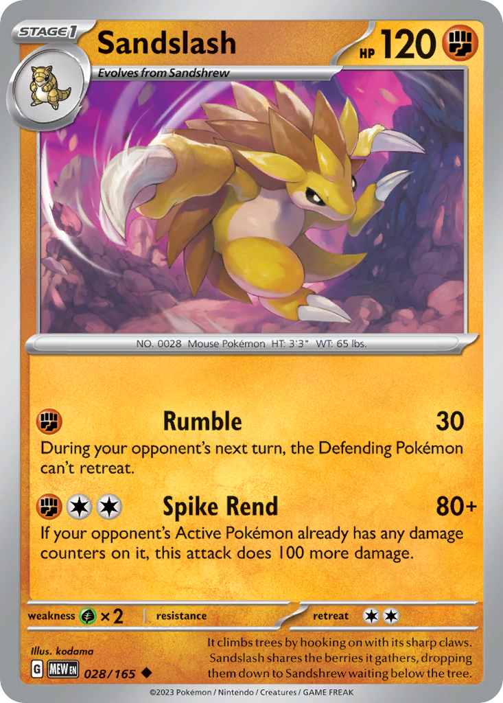 Sandslash - 028/207 - EN Sandslash - 028/207 - EN