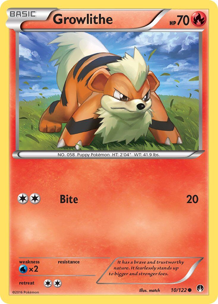 Growlithe - 10/122 - EN Growlithe - 10/122 - EN
