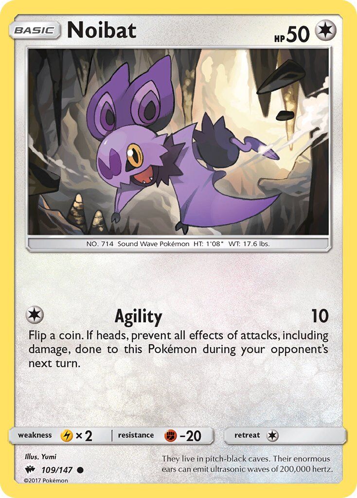 Noibat - 109/147 - Pokémon TCG - Lightly Played - EN
