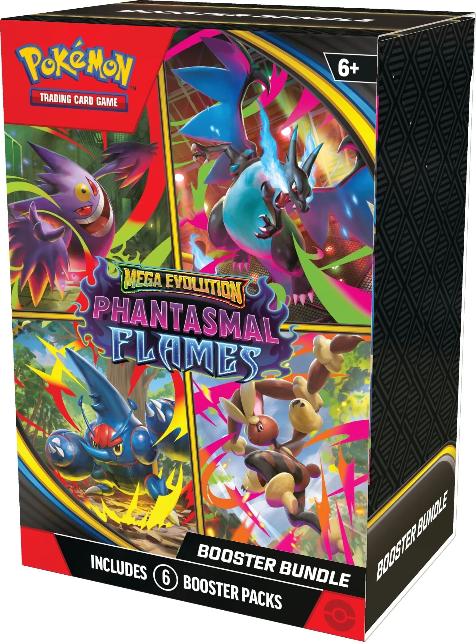 Pokémon TCG: Mega Evolution - Phantasmal Flames Booster Bundle (6 Packs) - EN