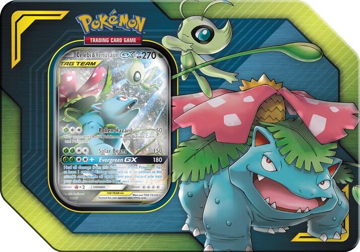 Pokémon TAG TEAM Celebi & Venusaur GX Tin Box