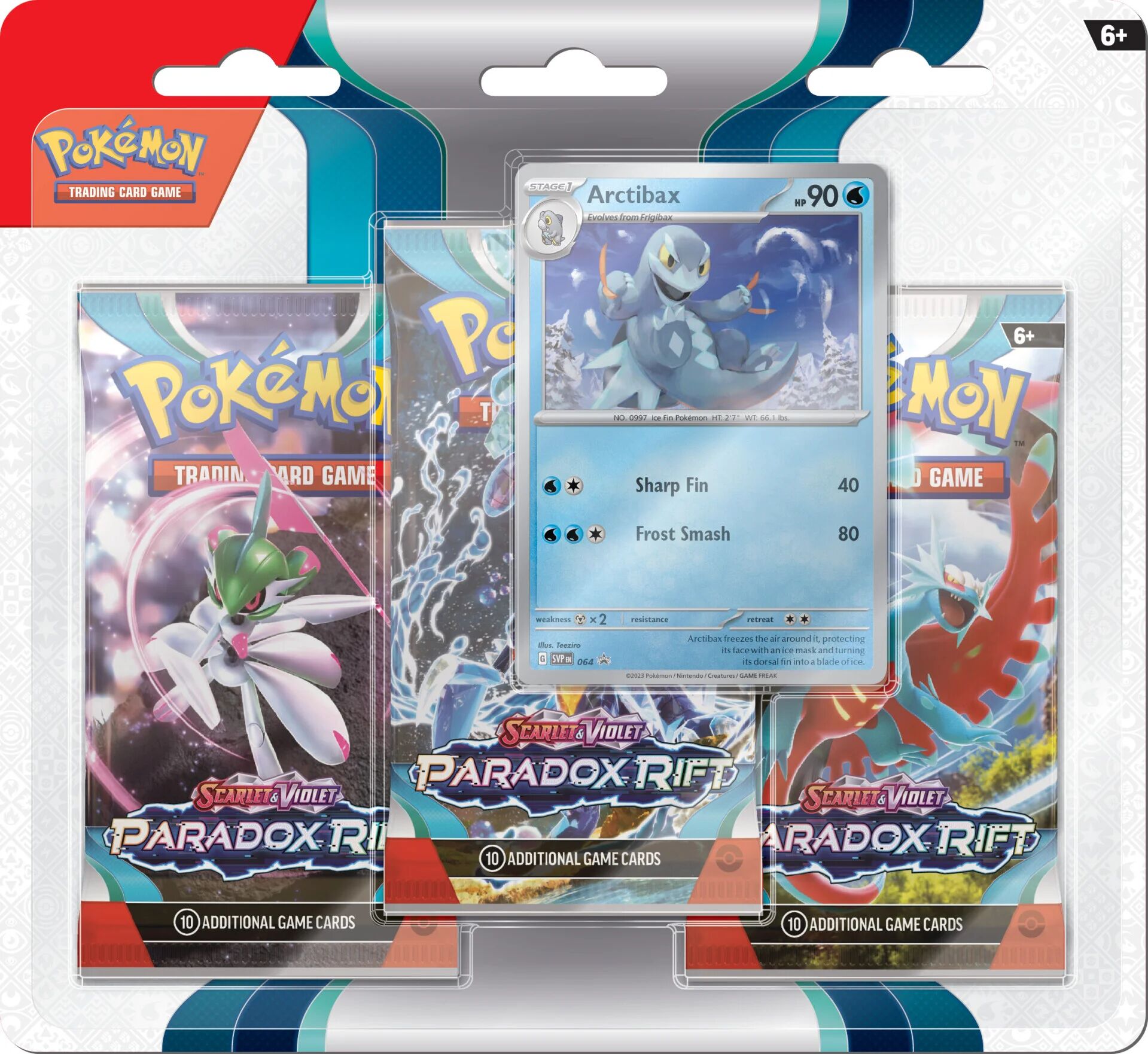 Pokémon TCG: Scarlet & Violet - Paradox Rift Arctibax 3-Pack Blisters - EN Pokémon TCG: Scarlet & Violet - Paradox Rift Arctibax 3-Pack Blisters - EN