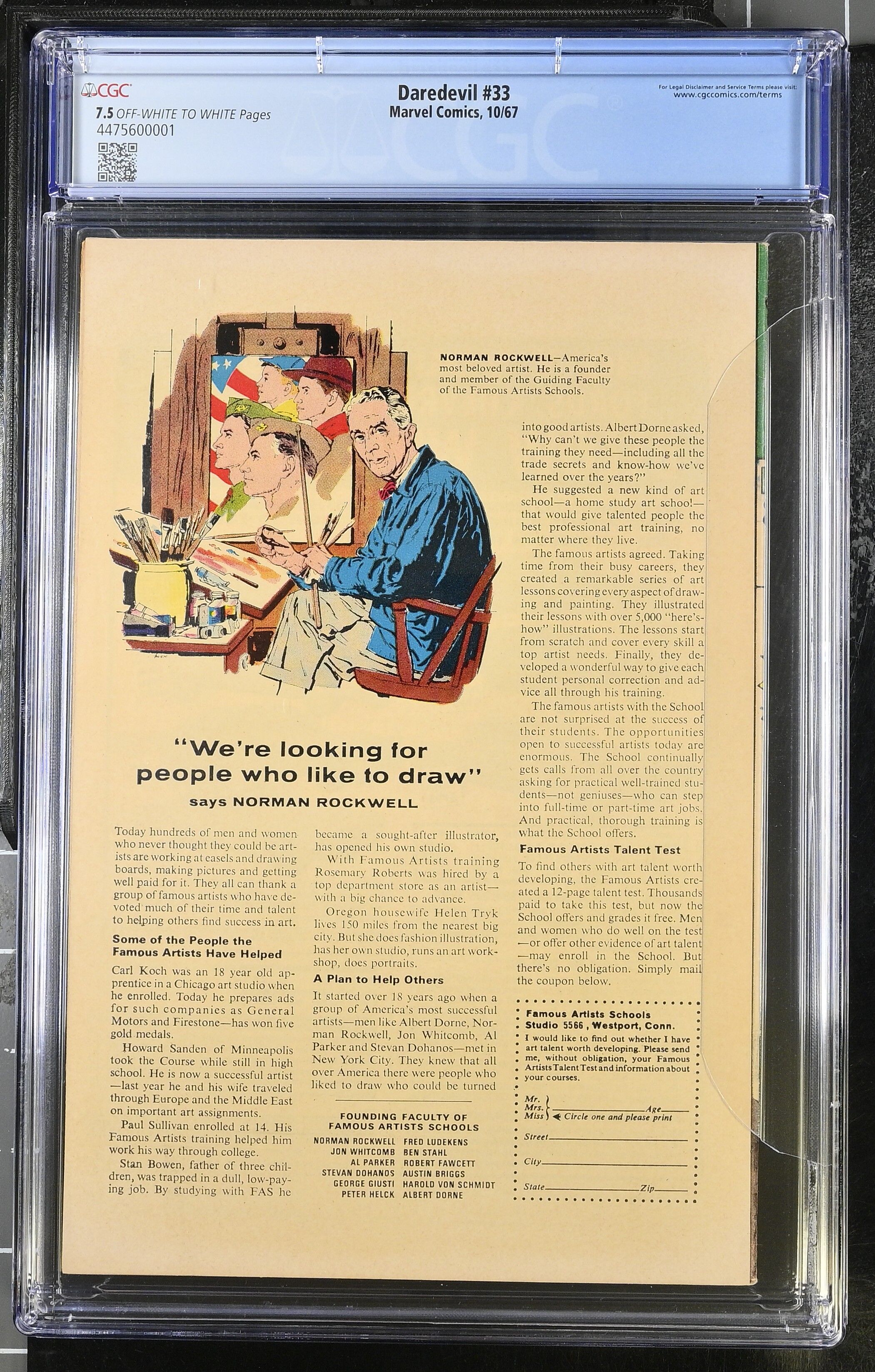Daredevil #33 CGC 7.5