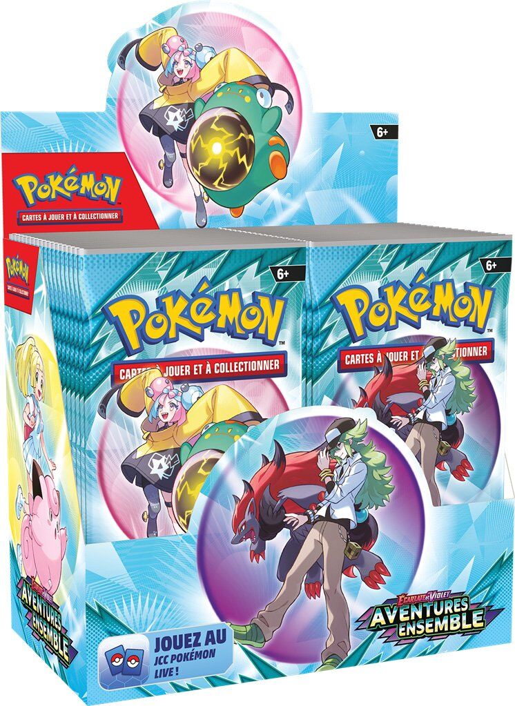 Pokémon TCG: Écarlate & Violet - Aventures Ensemble (EV09) Boîte de (36 Packs) - FR Pokémon TCG: Écarlate & Violet - Aventures Ensemble (EV09) Boîte de (36 Packs) - FR