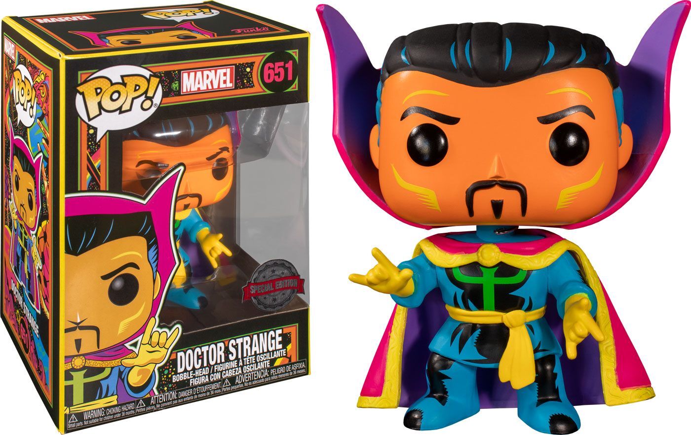 Marvel POP! Marvel Black Light Vinyl Figur Dr. Strange 9 cm Marvel POP! Marvel Black Light Vinyl Figur Dr. Strange 9 cm