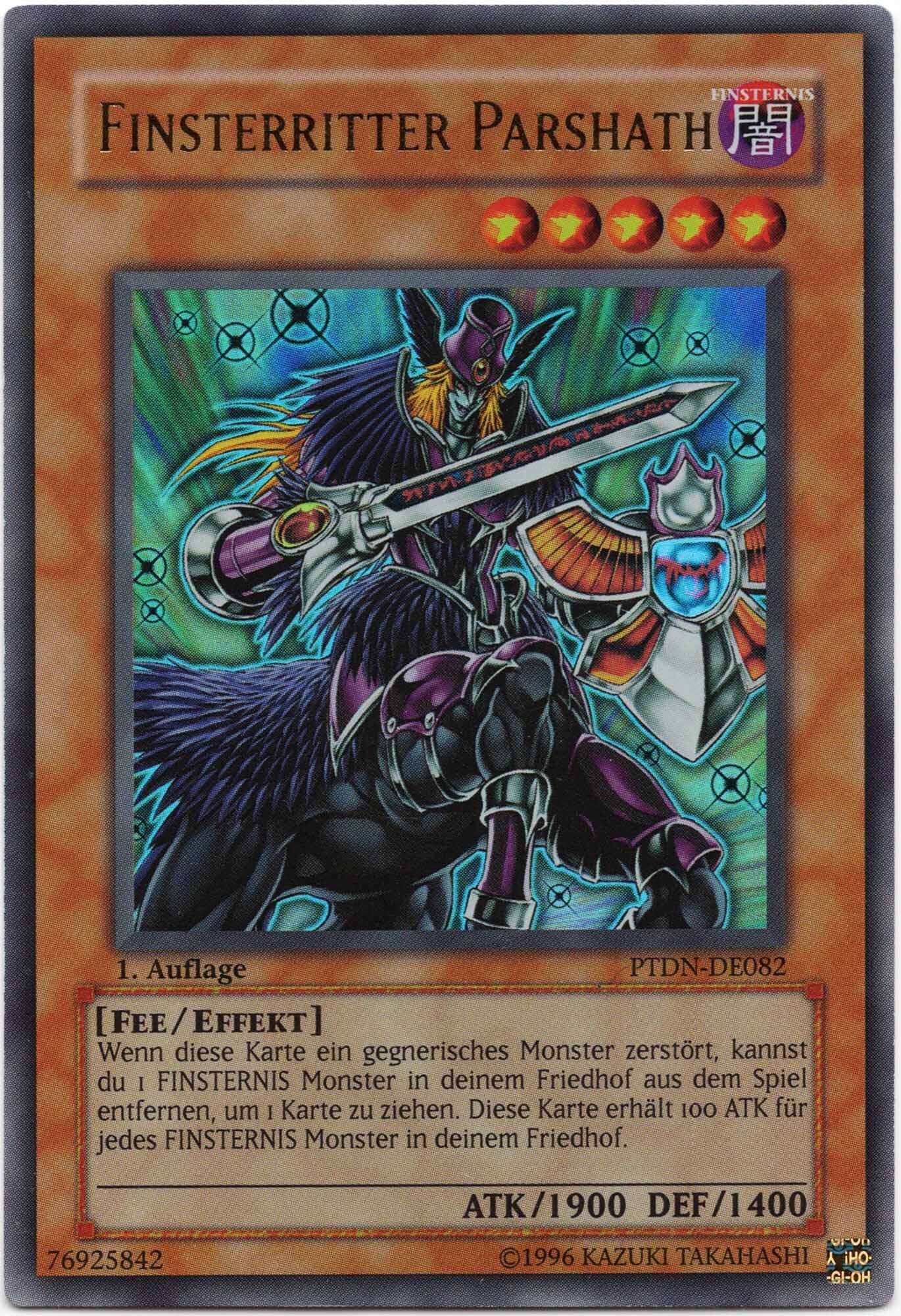 finsterritter-parshath-ptdn-de082-ultra-rare-1-auflage-lightly-played Finsterritter Parshath - PTDN-DE082 - Ultra Rare - 1. Auflage (Lightly Played)