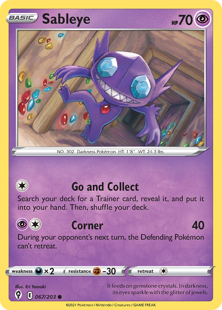 Sableye - 067/203 - EN Sableye - 067/203 - EN