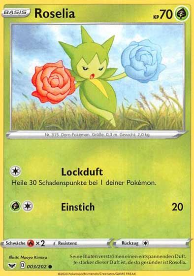 Roselia 003/202 - Pokémon TCG
