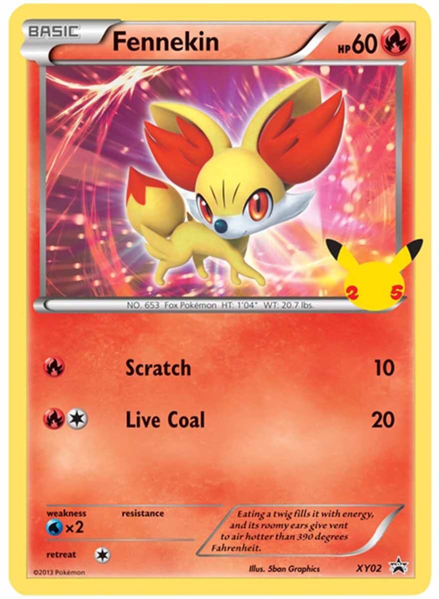 Pokémon 25th Anniversary Kalos Starters 3 Pack Jumbo Promos - EN