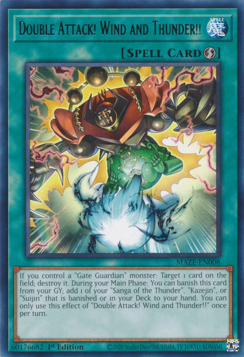 Doppelangriff! Wind und Donner!! - MAZE-008 - Rare - 1. Auflage Doppelangriff! Wind und Donner!! - MAZE-008 - Rare - 1. Auflage