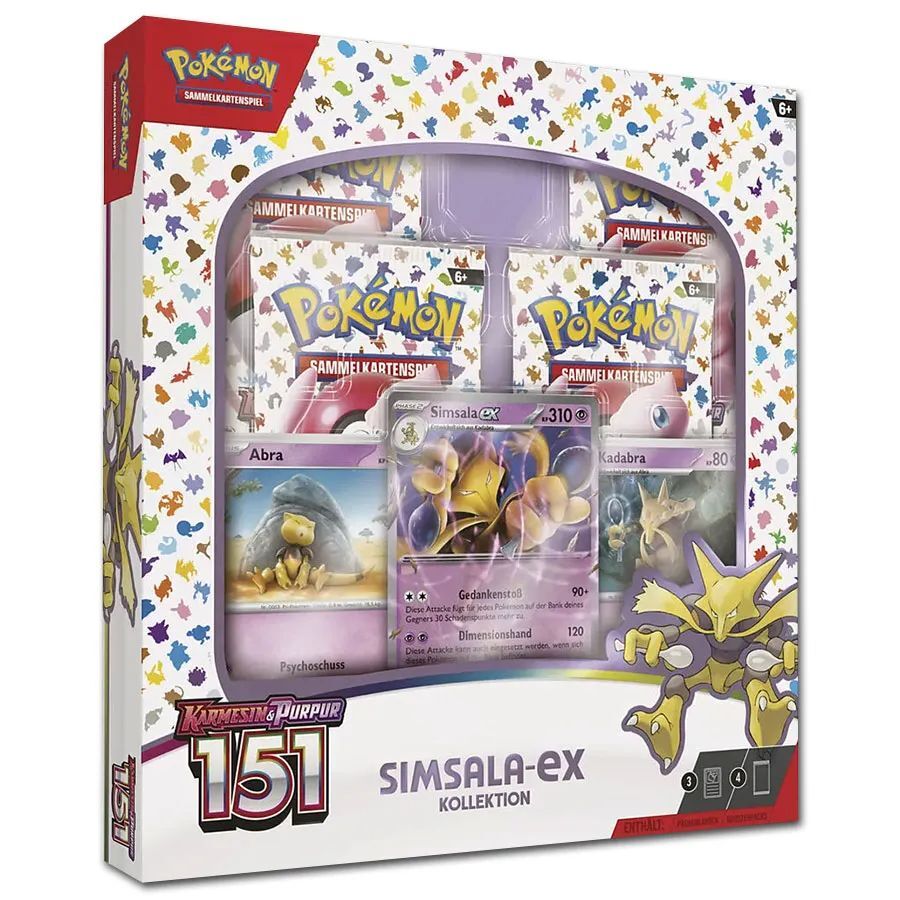 Pokémon TCG: Karmesin & Purpur - 151 Simsala ex Kollektion - DE Pokémon TCG: Karmesin & Purpur - 151 Simsala ex Kollektion - DE