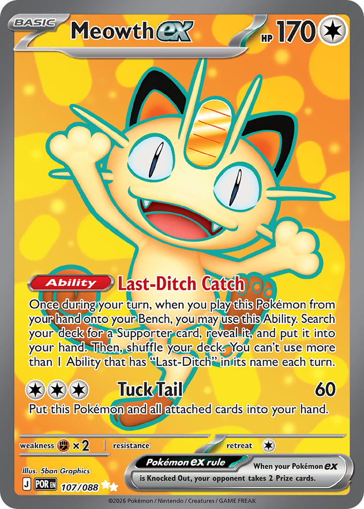 Meowth ex - 107/088 - EN