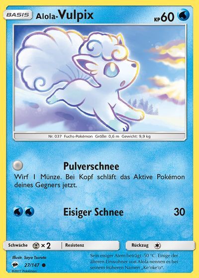 Alola-Vulpix 027/147 - Pokémon TCG
