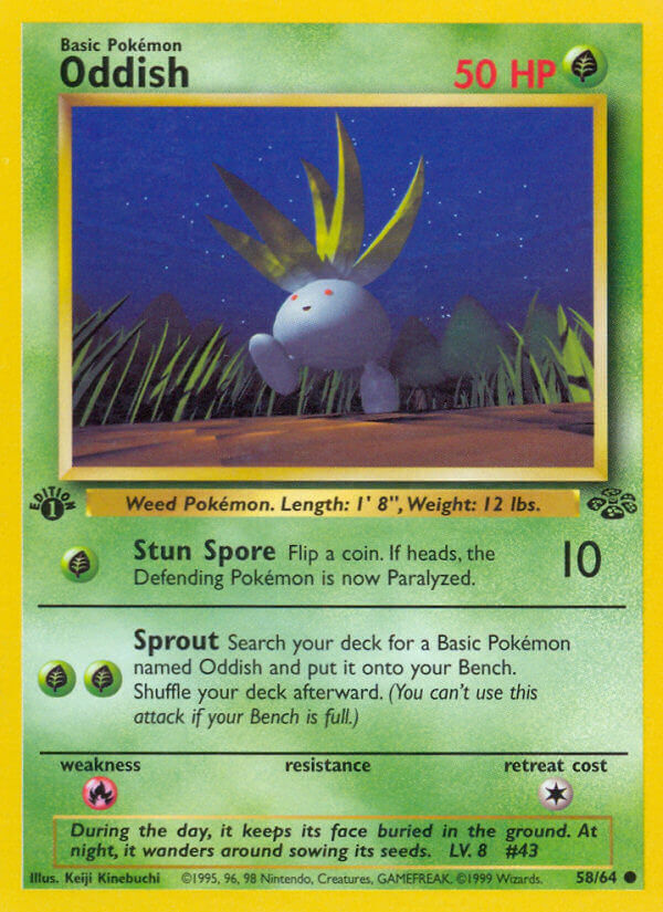 Oddish - 58/64 - 1st Edition - EN