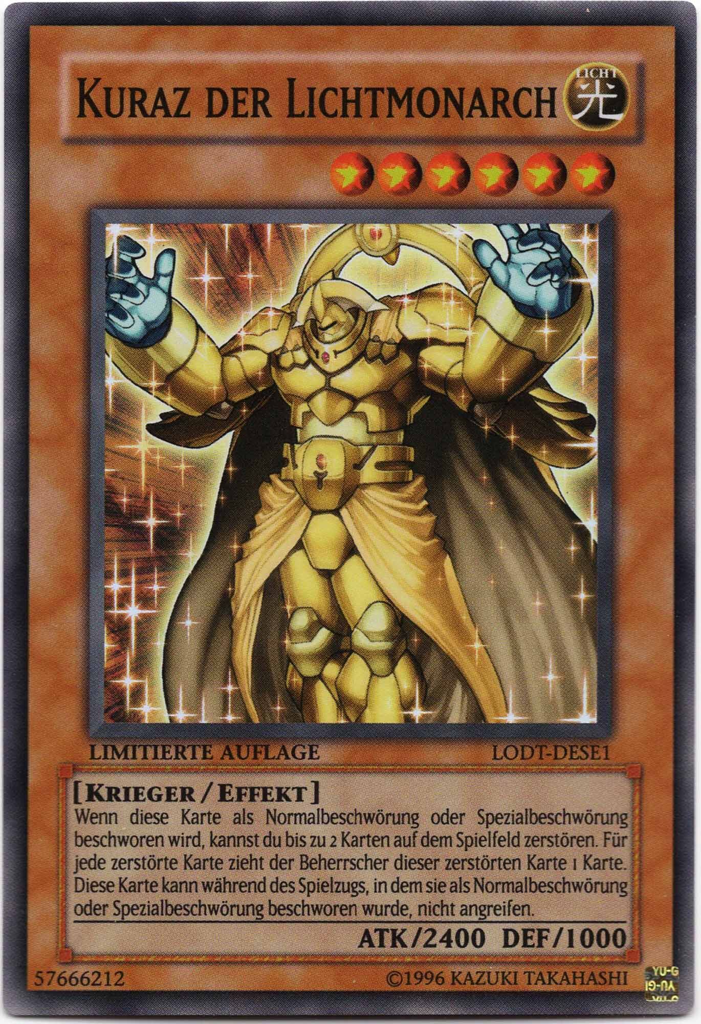 kuraz-der-lichtmonarch-lodt-dese1-super-rare-limitierte-auflage-near-mint Kuraz Der Lichtmonarch - LODT-DESE1 - Super Rare - Limitierte Auflage (Near Mint)