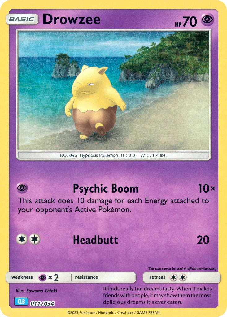 Drowzee - 011/34 - EN Drowzee - 011/34 - EN