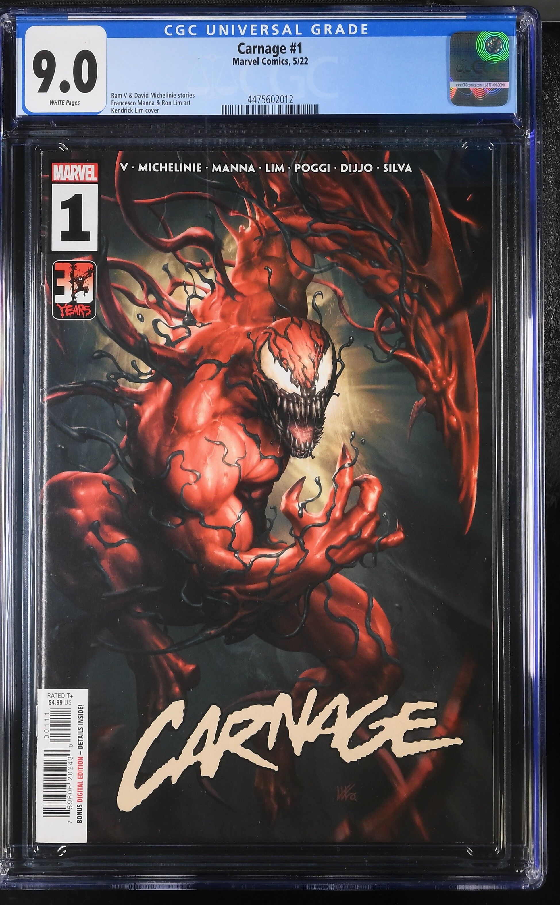 Carnage #1 CGC 9.0 Carnage #1 CGC 9.0