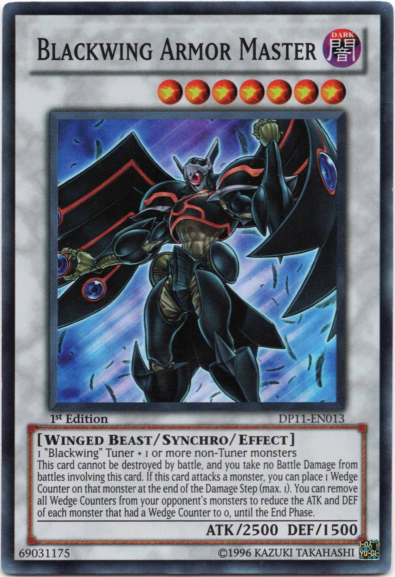 blackwing-armor-master-dp11-en013-super-rare-1st-edition-lightly-played Blackwing Armor Master - DP11-EN013 - Super Rare - 1st Edition (Lightly Played)