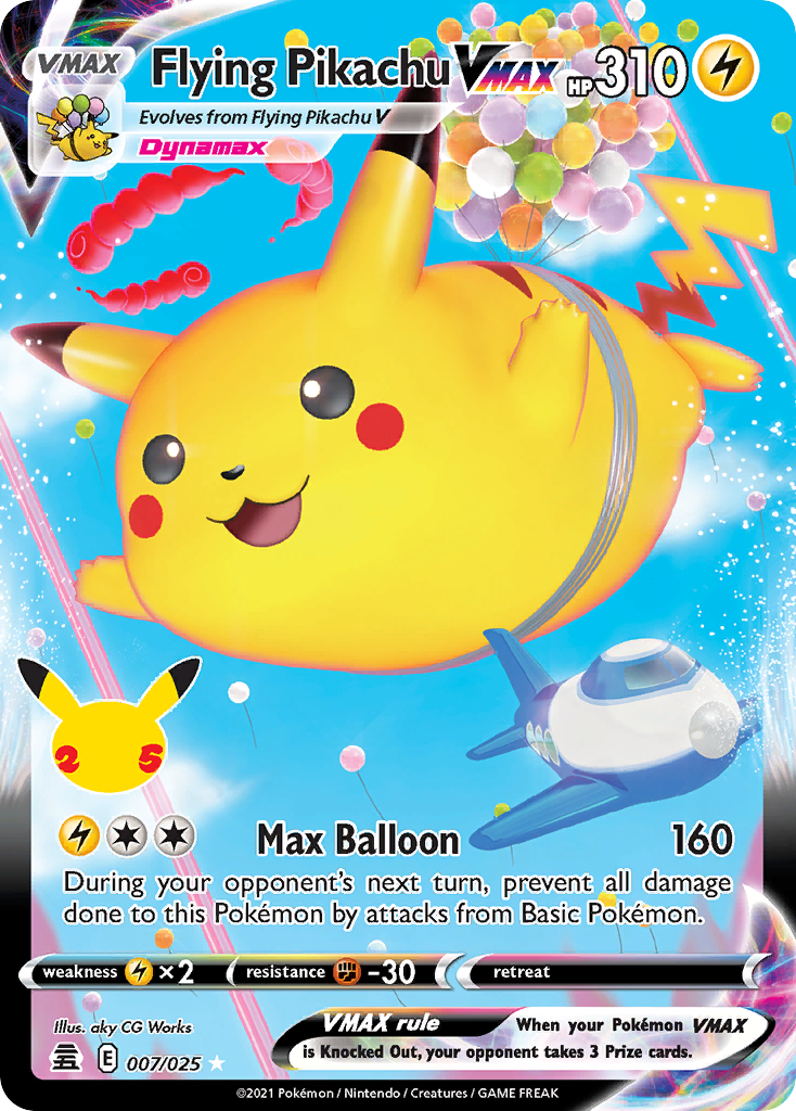 Flying Pikachu VMAX - 007/025 - Pokémon TCG - Near Mint - EN