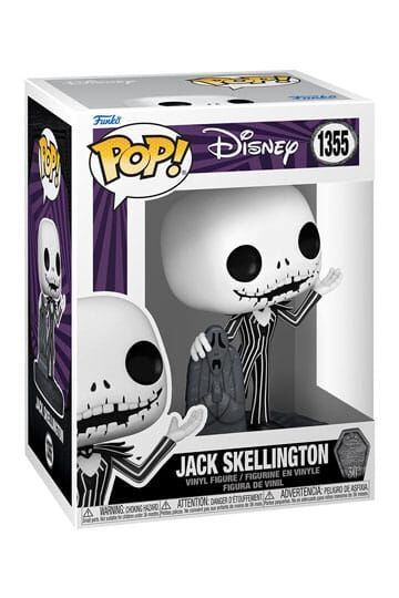 Nightmare before Christmas 30th POP! Disney Vinyl Figur Jack w/Gravestone 9 cm