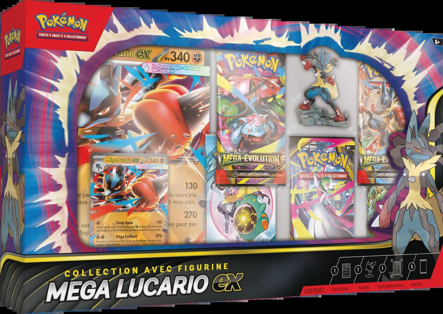 Pokémon JCC: Mega Lucario ex Figure Collection - FR Pokémon JCC: Mega Lucario ex Figure Collection - FR