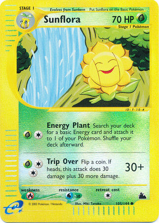 Sunflora - 105/144 - Reverse Holo - EN