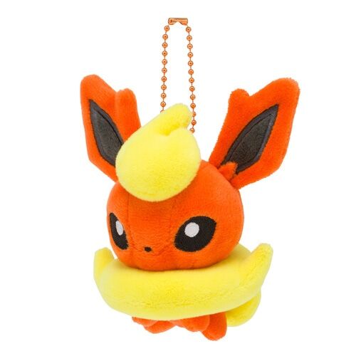 Flareon Dolls Plush Mascot Key Chain - 12 cm Flareon Dolls Plush Mascot Key Chain - 12 cm