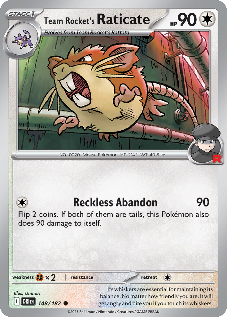 Team Rocket’s Raticate - 148/182 - EN