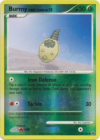 Burmy Sandy Cloak - 54/100 - Reverse Holo - EN