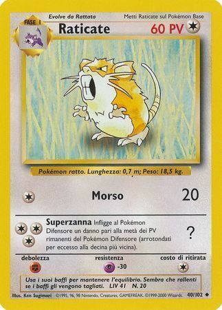 Raticate - 40/102 - Unlimited - EN