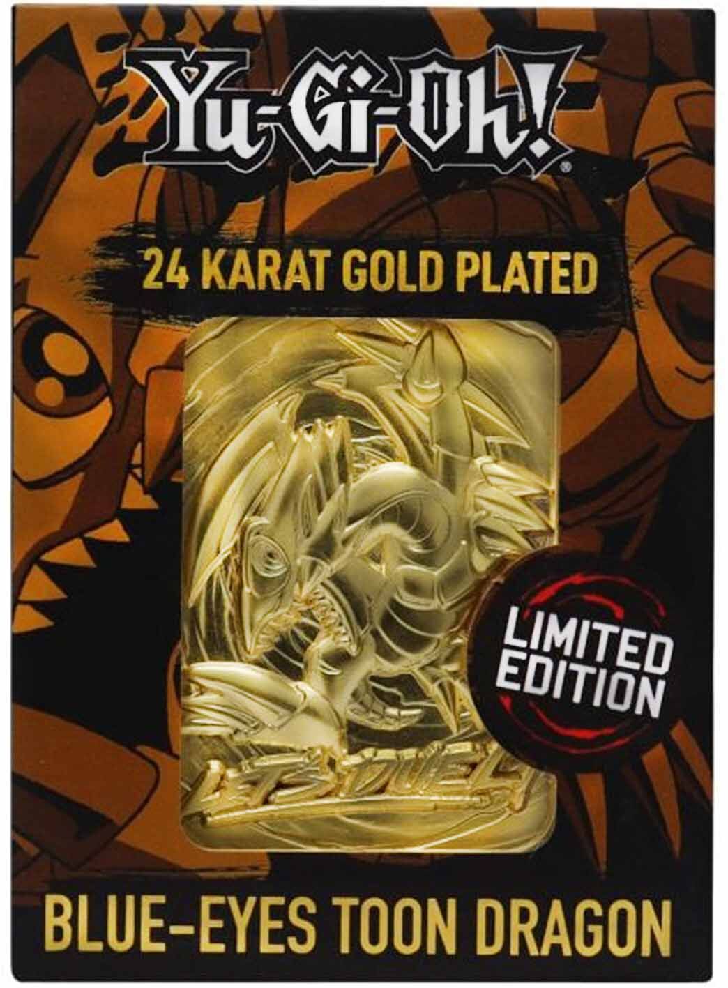 Yu-Gi-Oh! Blue Eyes Toon Dragon 24k Gold Plated Limited Edition Card Yu-Gi-Oh! Blue Eyes Toon Dragon 24k Gold Plated Limited Edition Card