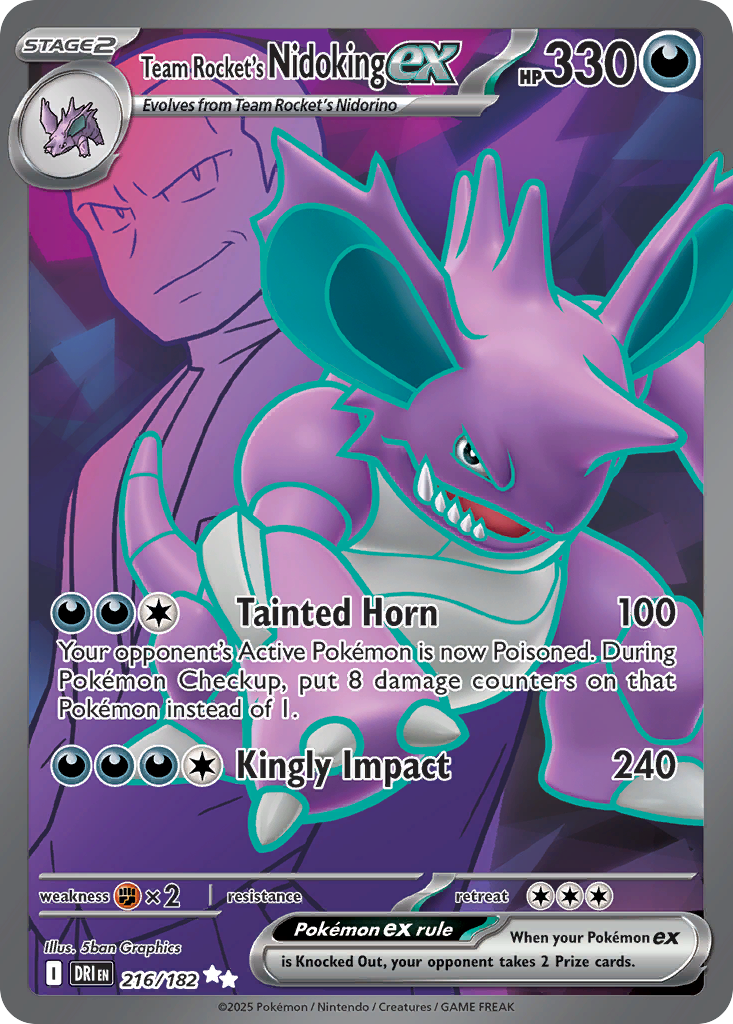 Team Rocket’s Nidoking ex - 216/182 - EN Team Rocket’s Nidoking ex - 216/182 - EN