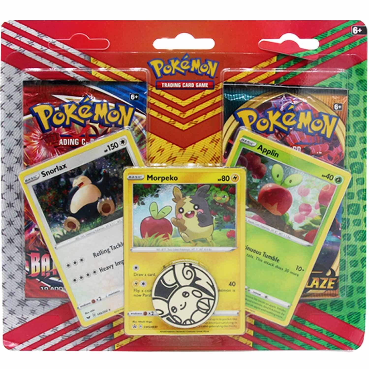 Pokémon Morpeko, Snorlax & Applin 2-Pack Collection Blister - EN