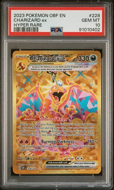 Charizard ex #228 - obf en Obsidian Flames - PSA 10 GEM-MT - Pokemon