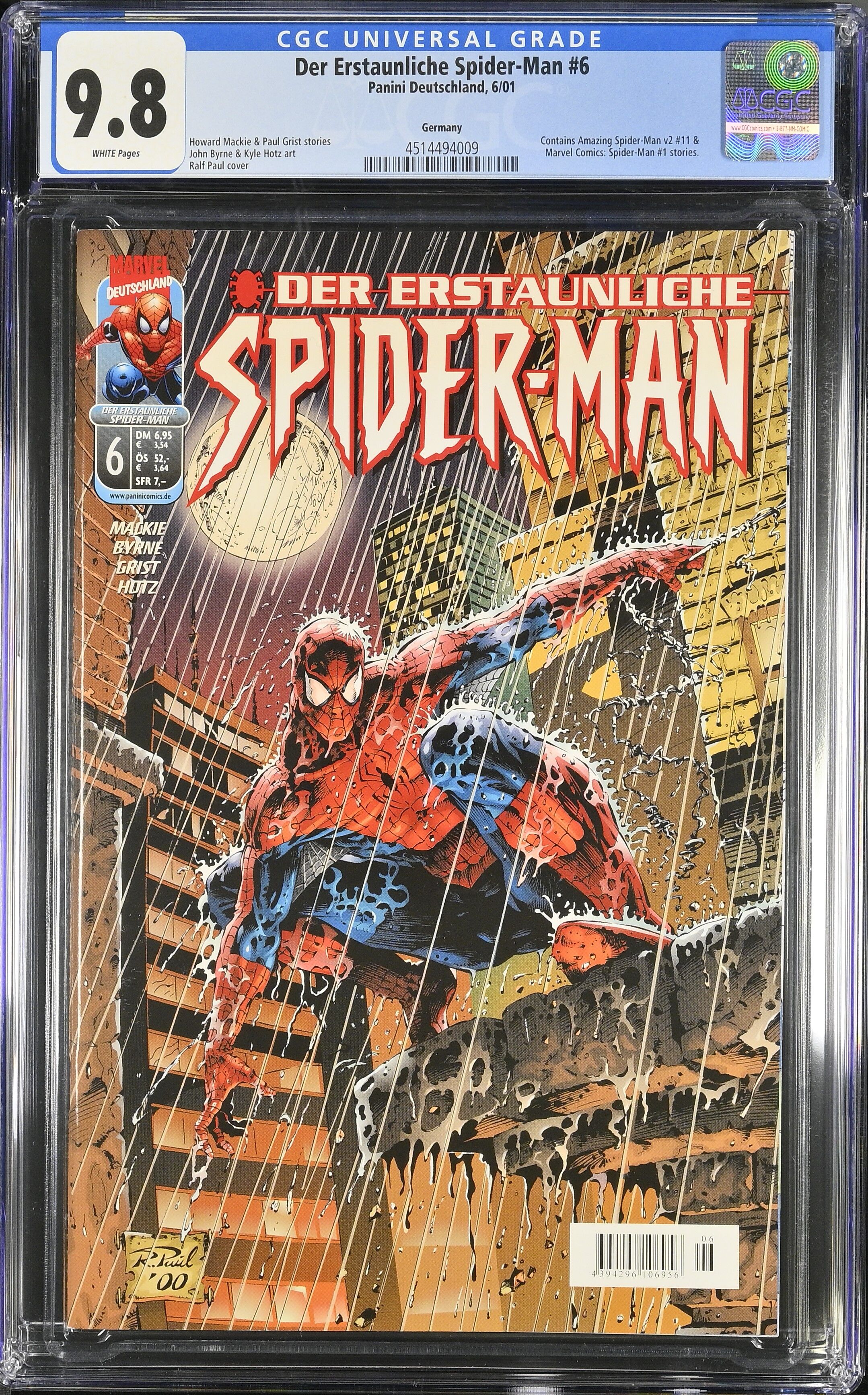 Der Erstaunliche Spider-Man #6 CGC 9.8 Top Pop! Der Erstaunliche Spider-Man #6 CGC 9.8 Top Pop!
