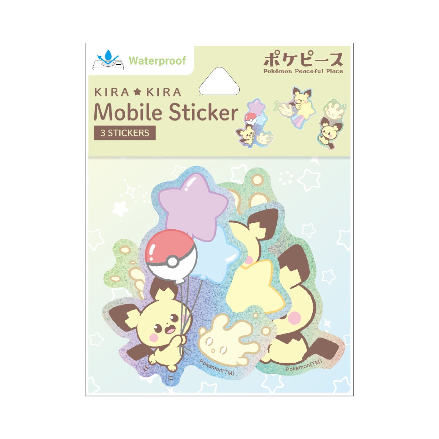Pokepeace Mobile Sticker Pichu & Milcery