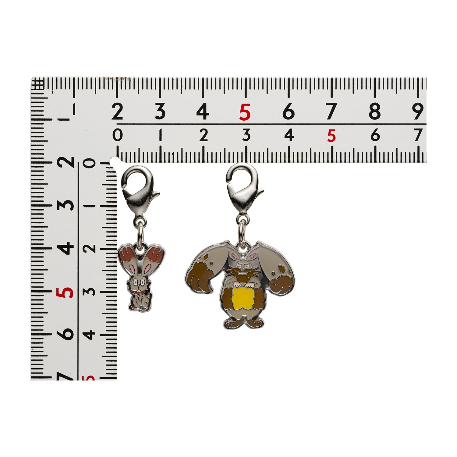 Pokemon Center - Bunnelby, Diggersby Schlüsselanhänger - 2 Stück