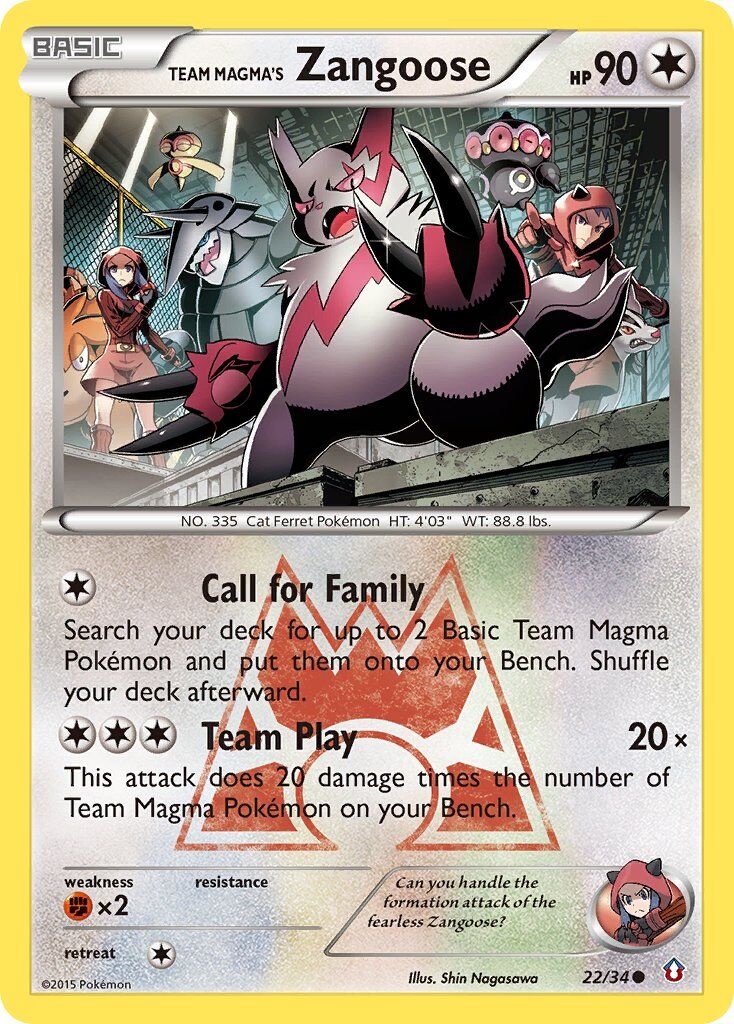 Team Magma’s Zangoose - 22/34 - EN