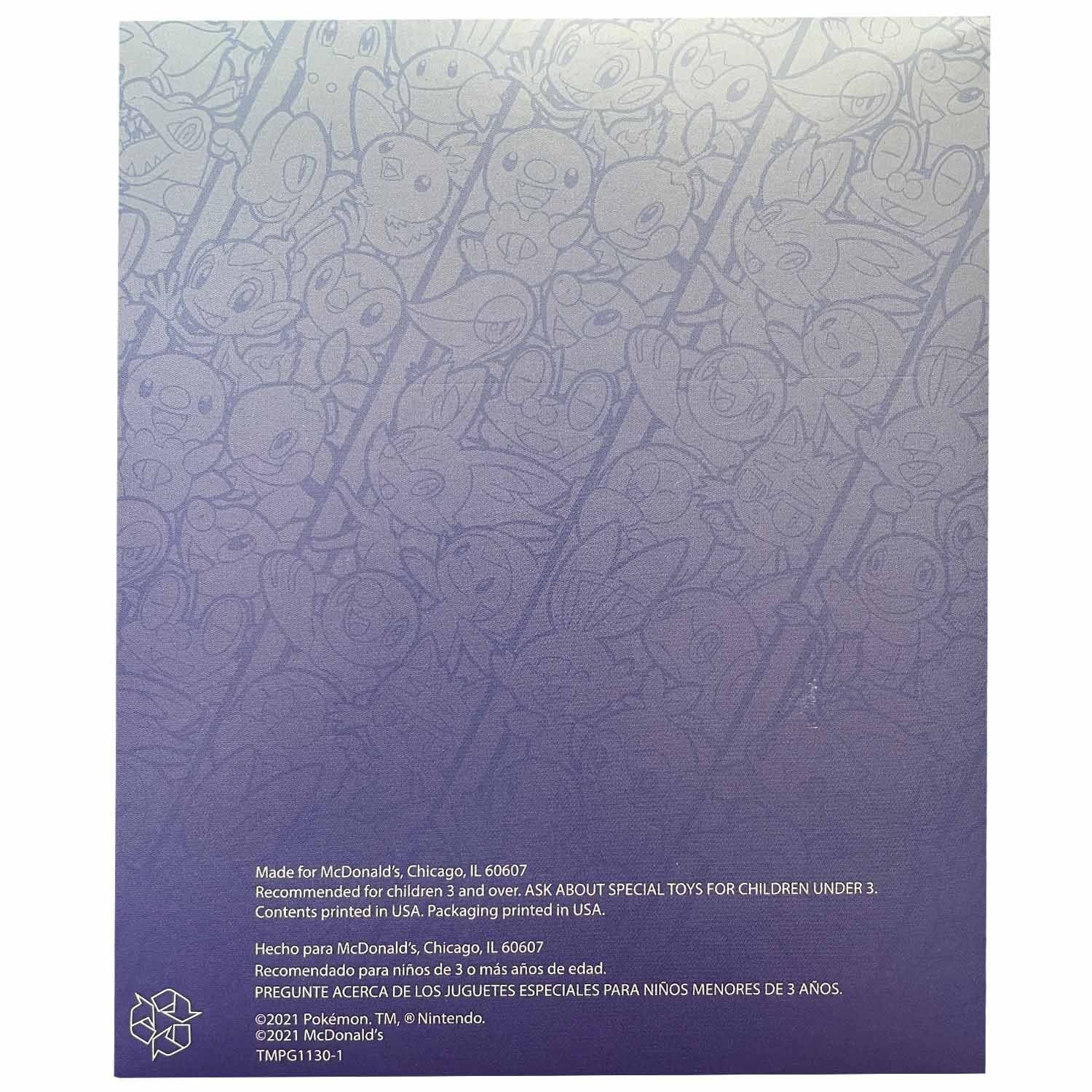 Pokémon 25th Anniversary McDonalds Promo Booster 2021 Blue - EN