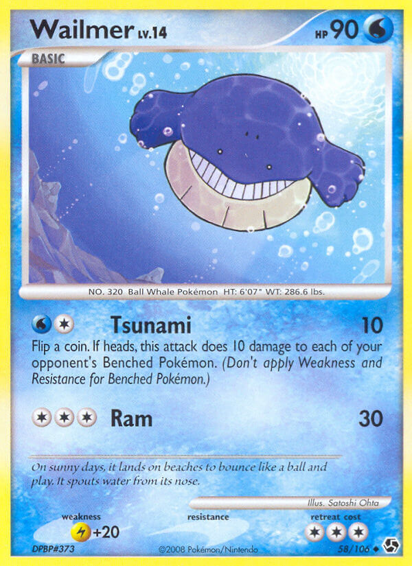 Wailmer - 58/106 - Reverse Holo - EN