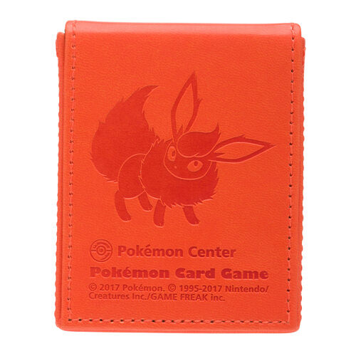 Pokemon Center 2017 - Flareon Collection Colorful Campaign Leather Deck Box