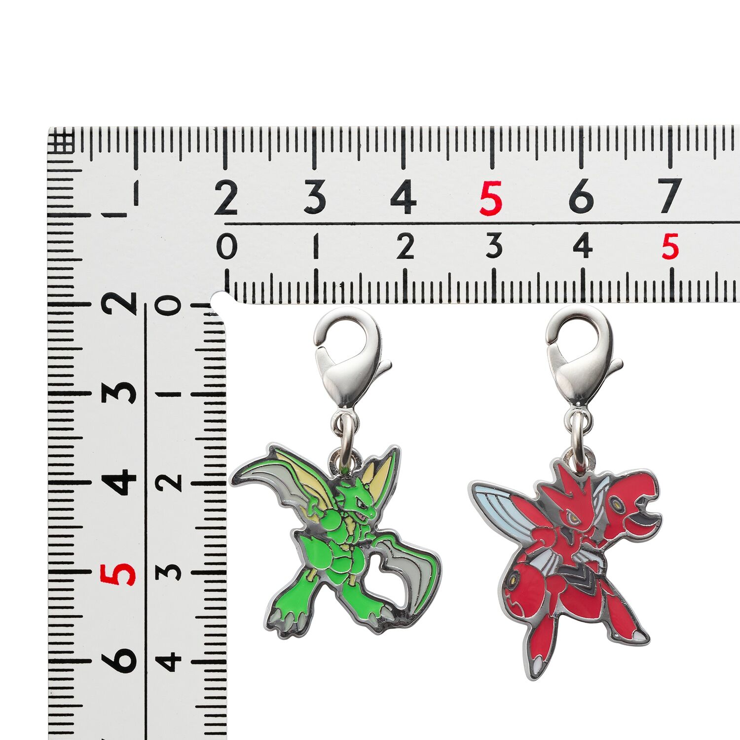 Pokemon Center - Scyther & Scizor Schlüsselanhänger - 2 Stück