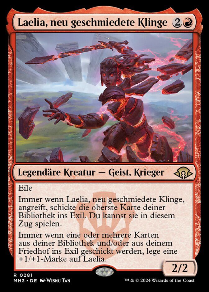 Laelia, the Blade Reforged - MH3 281 - Foil - DE - NM Laelia, the Blade Reforged - MH3 281 - Foil - DE - NM
