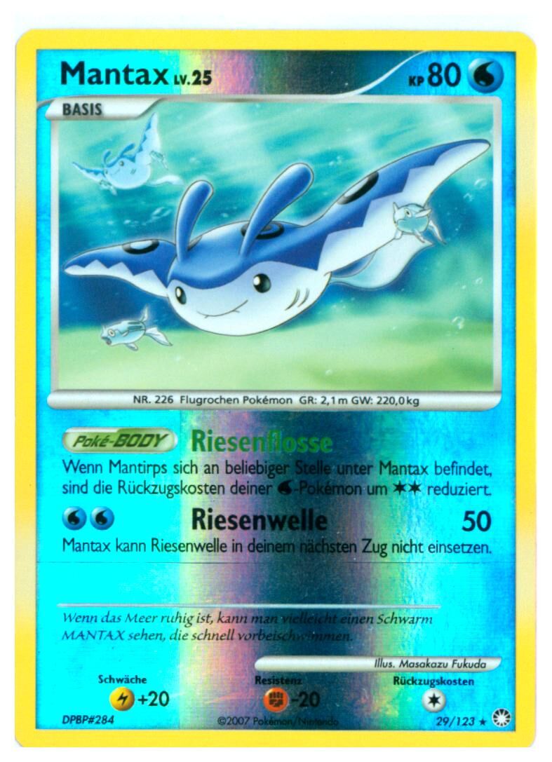 mantax-29-123-pokemon-tcg-near-mint-de Mantax - 29/123 - Pokémon TCG - Near Mint - DE